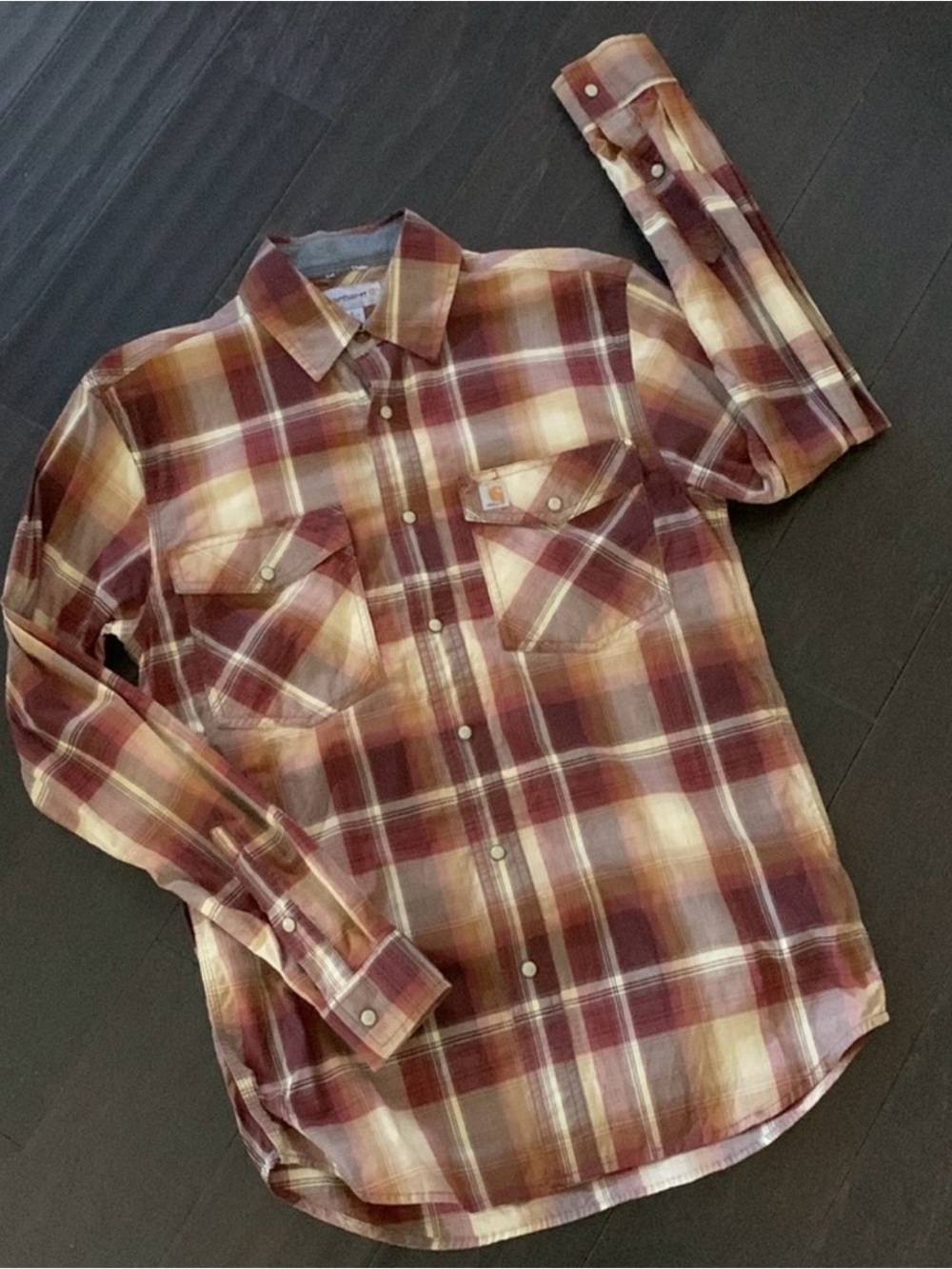 Carhartt Rugged Flex Relaxed Fit
Long- Sleeves Snap-Front Plaid Shirt - Picture 2 of 8